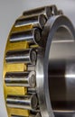 Closeup of a roller cage of a spherical roller thrust bearing Royalty Free Stock Photo