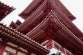 Roof of Buddha Tooth Relic Temple at China town, Singapore Royalty Free Stock Photo