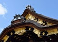 Roof, Ninomaru Palace, Nijo Castle, Kyoto, Japan, detail Royalty Free Stock Photo