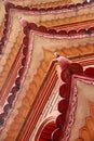 Closeup of roofline architectural details of the Tran Quoc Pagoda, Hanoi, Vietnam Royalty Free Stock Photo