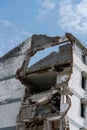 Closeup of a demolished appartment Royalty Free Stock Photo