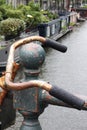 Closeup of rusty bike handles Royalty Free Stock Photo