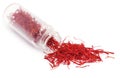 Closeup of Saffron used as food additive Royalty Free Stock Photo