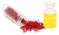 Closeup of Saffron used as food additive Royalty Free Stock Photo