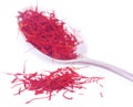 Closeup of Saffron used as food additive Royalty Free Stock Photo