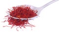 Closeup of Saffron used as food additive Royalty Free Stock Photo