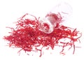 Closeup of Saffron used as food additive Royalty Free Stock Photo