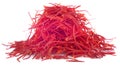 Closeup of Saffron used as food additive Royalty Free Stock Photo