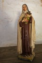 Closeup of Saint Rose of Lima statue, Domein Bokrijk, Genk, Belgium