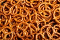 Closeup salted pretzel seamless background