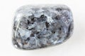 Polished Larvikite Labradorite rock on white Royalty Free Stock Photo