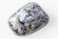 Tumbled Larvikite Labradorite rock on white Royalty Free Stock Photo