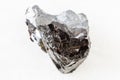 Unpolished Sphalerite zink blende rock on white