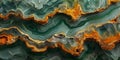 Closeup of sandstone mineral texture in green rock resembling marble pattern suitable for interior Royalty Free Stock Photo