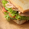 Closeup sandwich Royalty Free Stock Photo