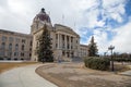 Closeup of Saskatchewan Legislative Building. Royalty Free Stock Photo