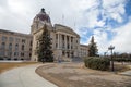 Closeup of Saskatchewan Legislative Building.