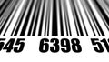 Closeup of scanning barcode. Royalty Free Stock Photo