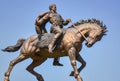 Sculpture of a horseman Royalty Free Stock Photo