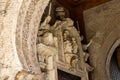 Closeup of a sculpture of Jesus, holy mary, gabriel angel in the cathedral of Seville, Spain