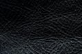 Closeup of seamless black leather texture Royalty Free Stock Photo