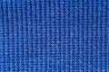 Closeup of seamless blue knitted fabric texture Royalty Free Stock Photo