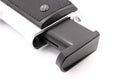 Closeup of Semi Auto handgun Royalty Free Stock Photo