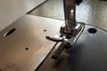 closeup sewing machine