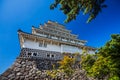 Closeup Shimabara castle in Nagasaki Prefecture, Kyushu.