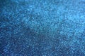 Closeup of shiny electric blue lurex fabric Royalty Free Stock Photo