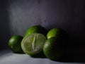 Closeup shoot fresh lime