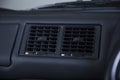Closeup shot of an aircon on a dashboard in a car Royalty Free Stock Photo
