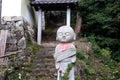 Closeup shot of akechi mitsuhide family cemetery hieizan. Saikyoji temple, Japan Royalty Free Stock Photo