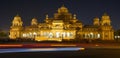 Closeup shot of the Albert Hall Museum in Jaipur in India at night Royalty Free Stock Photo