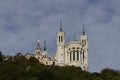 Closeup shot of Basilica of Notre-Dame of Fourviere Lyon, France Royalty Free Stock Photo