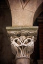 Closeup shot of beautiful column architecture design