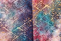 Closeup shot of a beautifully patterned fabric