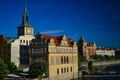 Closeup shot of Bedrich Smetana Museum in Prague, Czechia