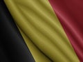 Closeup shot of Belgian flag Royalty Free Stock Photo