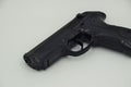 A closeup shot of a Beretta pistol