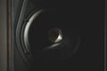 Closeup shot of a black speaker Royalty Free Stock Photo