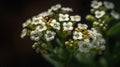 Closeup shot of a blooming alyssum