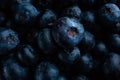 Closeup shot of a bunch of blueberries for backgrounds and overlays
