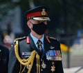 Closeup shot of Canadian Forces officer acting chief of the Defence Staff at a ceremony