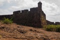 Closeup shot of Chapora fort in Goa Royalty Free Stock Photo