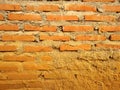 Closeup shot classic brick wall textured background