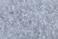 Closeup shot of clear white crystals of snow for background