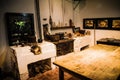 Closeup shot of Colonial era kitchen in Chascomus