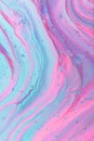 Closeup shot of a colorful abstract painting in cotton candy colors Royalty Free Stock Photo