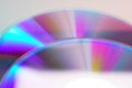 Closeup shot of compact CD or DVD discs Royalty Free Stock Photo